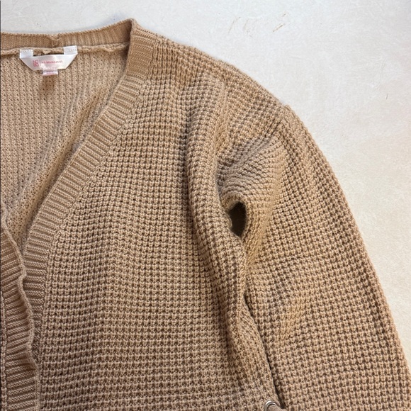 No Boundaries Women's Beige Knit Cardigan π― - Picture 9 of 12
